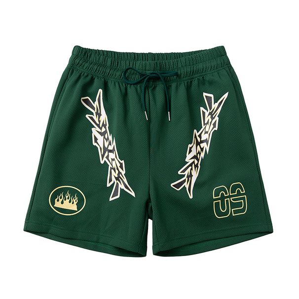 Vyriški drabužiai Krepšinio šortai Sportiniai vasariniai Keturių taškų kamuoliuko šortai Madingos retro nišos laisvalaikio kelnės_voghion.com