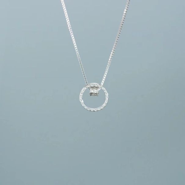 new style small waist circle necklace female light luxury simple temperament clavicle chain Douyin hot selling factory direct sales_voghion.com