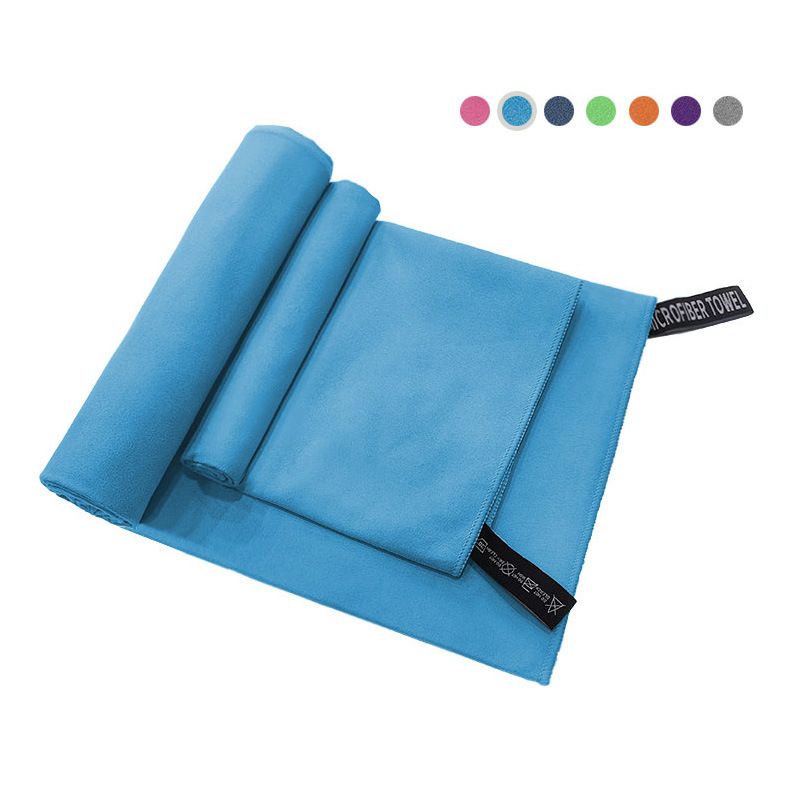 Dual-Sided Fleece Quick-Dry Sports Towel – 200g Polyester, Ultra-Absorbent (5-10s), Custom Logo Printing – Gym, Running & Travel Essential_voghion.com