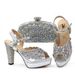 Women Shoe Bag Set Exquisite Rhinestone Elegant Fashion High Heel Sandals With Bag_voghion.com