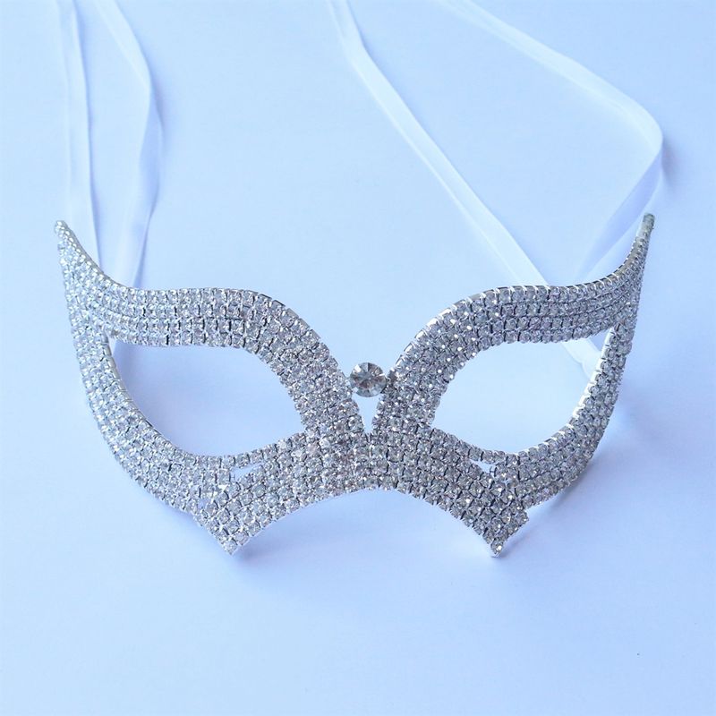 Uus liialdatud meigipall Halloween Party Diamond isikupärastatud tarvikud mask_voghion.com