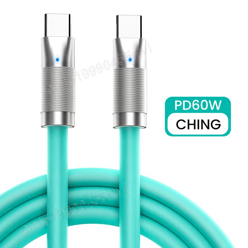 Cable USB C a tipo C PD 60W tipo C 3A Cable de carga rápida para Samsung Huawei Xiaomi libro cargador de ordenador portátil con capacidad de datos_voghion.com