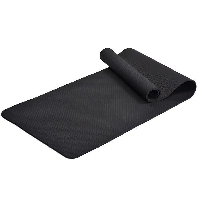 Tpe Non-slip Monochrome Two-color Yoga Mat Thickened Odorless Sports Mat Explosion-proof Beginner Sports Fitness Mat_voghion.com