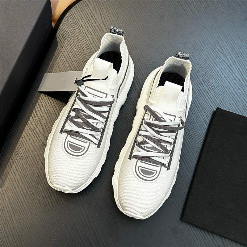 Trendy Brand Fashion Casual Breathable Sock Shoes European High-end Men's Flyknitl Sneakers Trend_voghion.com