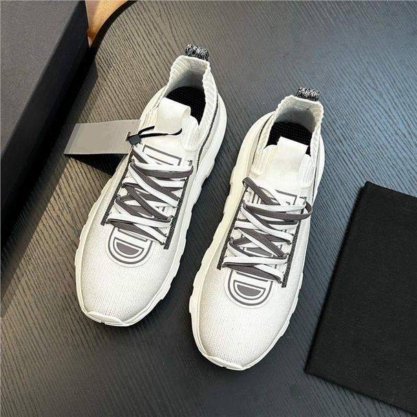 Trendy Brand Fashion Casual Breathable Sock Shoes European High-end Men's Flyknitl Sneakers Trend_voghion.com