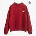 Herbst und Winter Neue Candy Farbe Paar Stil Kleine Krone Mid-Neck Lose Sweatshirt_voghion.com