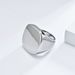Anello in acciaio inossidabile lucido stile neutro freddo, semplice, accessori di moda in acciaio al titanio di alta qualità_voghion.com