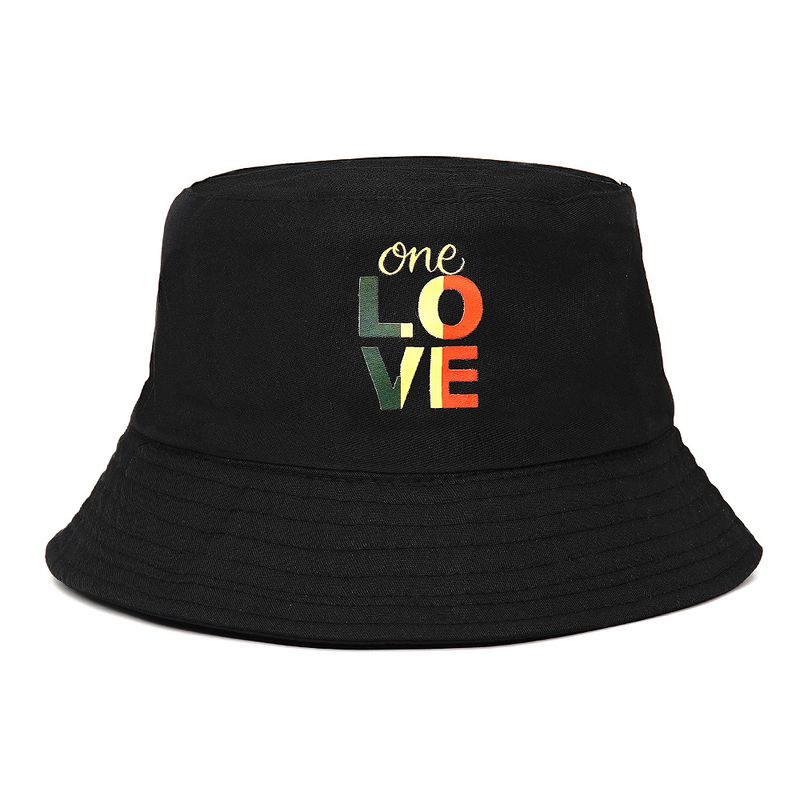 Hot Sale 2024 Spring Summer ONE LOVE Letter Bucket Bob Men Women Sunscreen Basin Fashion Fisherman Hat Wild Panama_voghion.com