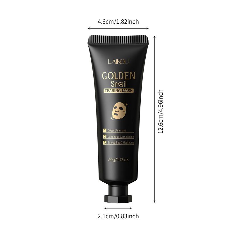 Scrubs & Bodys Treatments Gold Foil Snail Peel Off Mask 50g (Hose) Cleans Pores FDA_voghion.com
