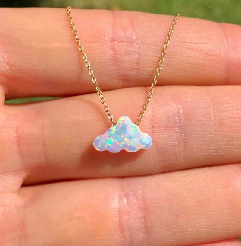 Collana fatta a mano in acrilico a forma di nuvola, di nuovo design, per le donne_voghion.com