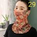 Outdoor Ear-hanging Pure Gold Silk Multifunctional Sun Shading Scarf, Veil, Sun Mask, Neck Cover_voghion.com