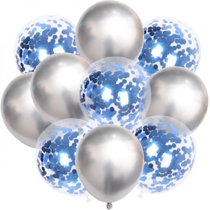 10 stücke 12 zoll metall latex pailletten konfetti verdickt ballon set geburtstag urlaub party dekorationen_voghion.com