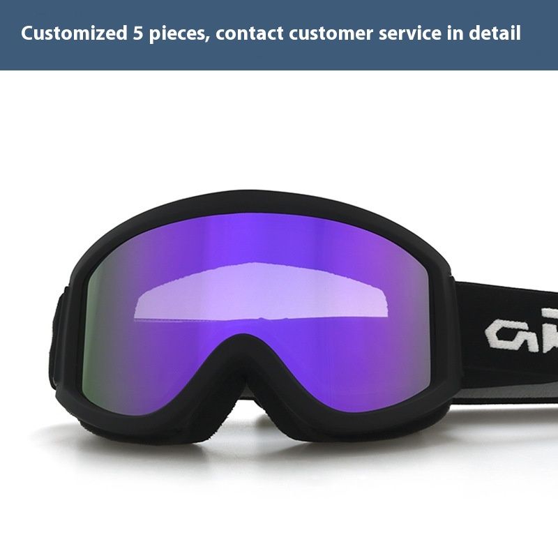 Cylindrical double-layer anti fog ski adult myopia windproof snow goggles, goggles equipment_voghion.com