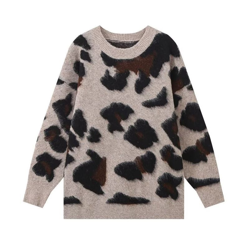 Frauen Herbst Winter Neue Mode Pullover Rundhals Gestrickte Hoodie_voghion.com