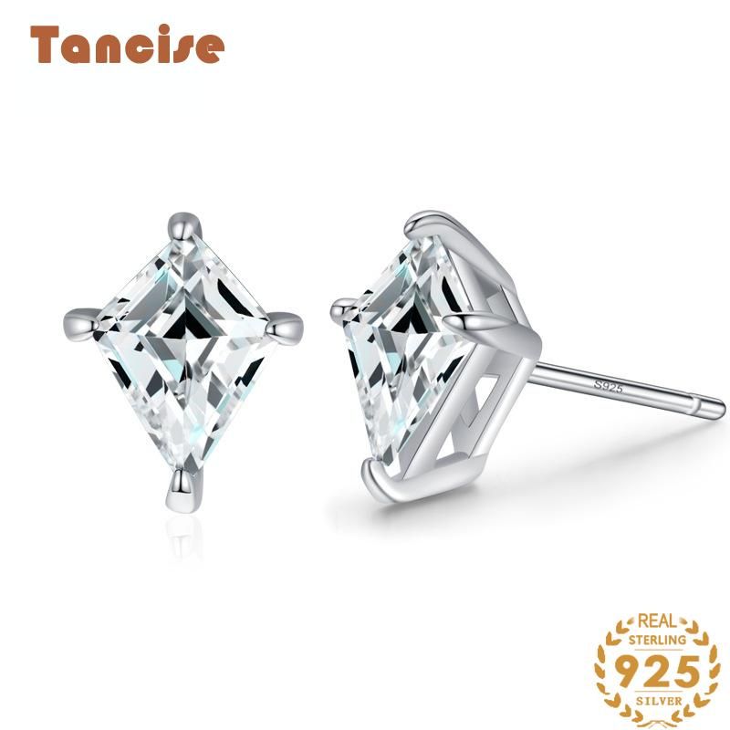 Tancise Sëlwer Zirkon Ouerréng Drop Ouerréng Fir Fraen Hochzäitsfeier Kaddoen_voghion.com