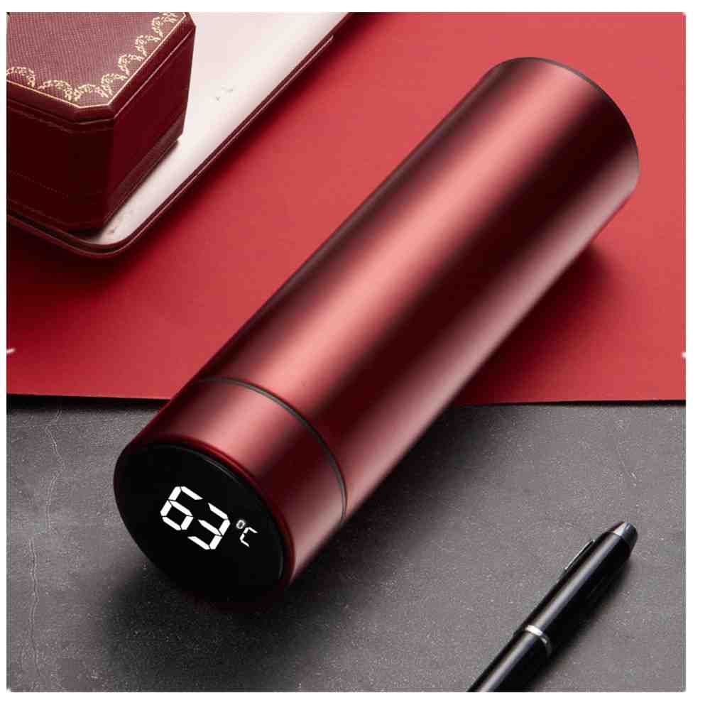 2er-Pack Vakuum-Thermosflaschen aus Edelstahl mit intelligenter Temperaturanzeige – ideal für Reisen, Sport und Zuhause, zum Kaffeetrinken und für Milch._voghion.com