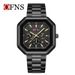 Elegant Unisex Watch – Stainless Steel Band, Date Display, Luminous Hands, Water-Resistant, Modern Square Dial Watch_voghion.com