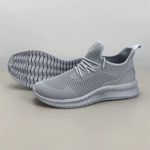 Modetrend Outdoor-Freizeitsportschuhe, atmungsaktiver, ultraleichter Slip-On-Stil aus fliegendem Stoff_voghion.com