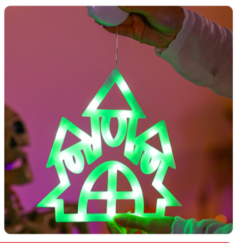 Halloween tapadókorong függőlámpa led lámpa szellem fesztivál elrendezés tök varázsló kalap függő ablakdísz hangulatlámpa_voghion.com