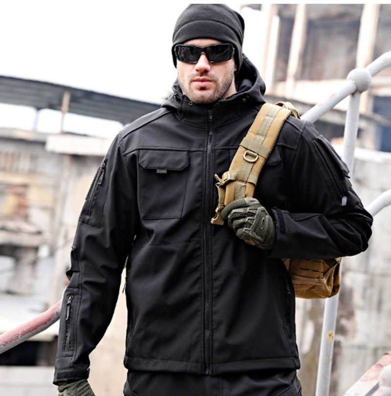 Men's Clothing Outdoor Jacket Autumn and Winter Shark Skin_voghion.com