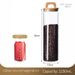 Griffabdeckung, versiegeltes Glas, Vorratsflasche, Teedose, Snack, Trockenfrüchte, versiegelte Kaffeebohnen, Glas-Vorratsflasche_voghion.com