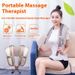 Nacken- und Schultermassagegerät mit 4 Vibrationsknoten und Infrarotwärme – Einstellbare mechanische Steuerung mit 3 Geschwindigkeiten zur Entspannung zu Hause/im Büro_voghion.com