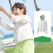 Kids' UPF 50+ Sun Protection Hoodie – Lightweight & Breathable UV-Blocking Jacket For Boys & Girls_voghion.com