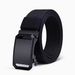 2025 New Men's And Women's Canvas Nylon Belt Non-porous Automatic Buckle Belt Simple White With Light And Durable Student_voghion.com