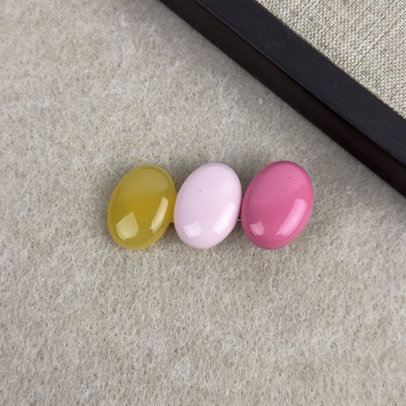 Forcina per capelli a forma di fagiolo ovale color caramella della Corea del Sud, semplice fermaglio per capelli con frangia dolce e spezzata laterale._voghion.com