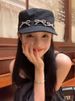 Women's 2024 New Spring And Summer Face Small Fragrant Bow Cap_voghion.com
