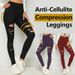 Women's Solid Color Hip-Lifting High-Waist Leggings Plus Size Nine-Point Pants_voghion.com