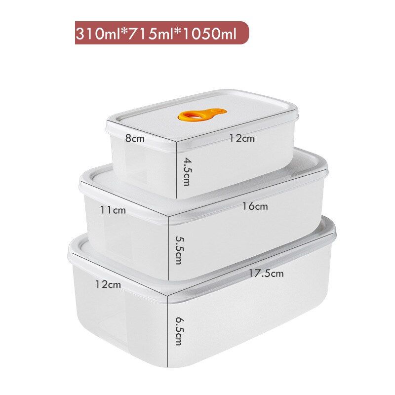 Kichen versiegelt Frësch Liewensmëttel Stockage Box Fleesch Uebst Afréiere Organisateur Mikrowell Hëtzt Kichen Plastik Grain Container_voghion.com