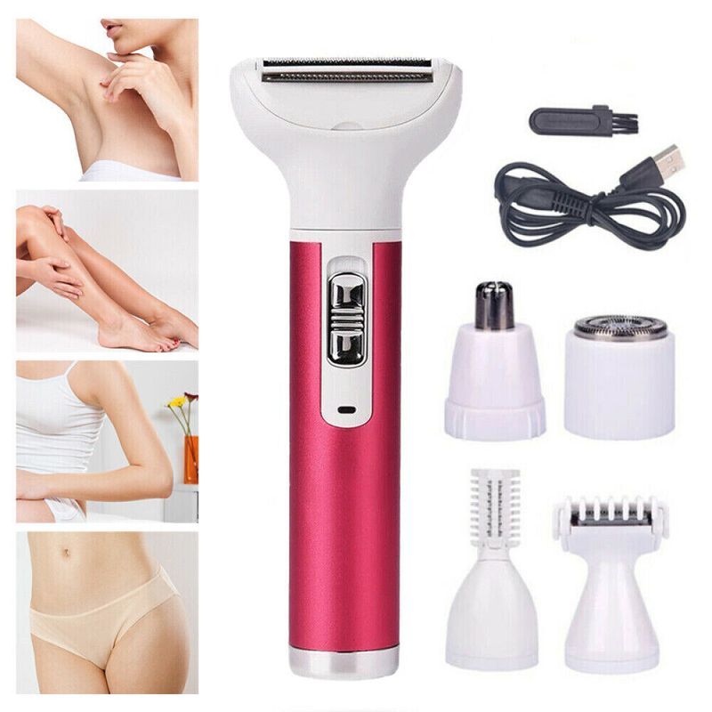 5 in 1 Elektrischer Damenrasierer Trimmer Body Bikini Razor Lady Rasierer Epilierer_voghion.com