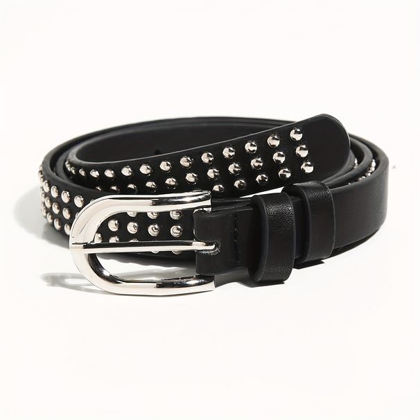 Neuer Liu Nail Fashion Punk-Stil breiter personalisierter Damen-Jeans-Universalgürtel_voghion.com