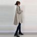 Women's Clothing Spring And Autumn Hot Sale Fashion Stand Collar Zipper Irregular Coat Mid Length Coat_voghion.com