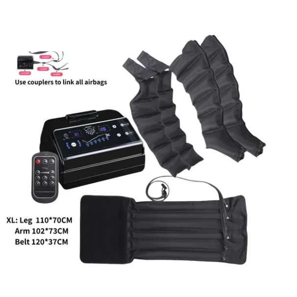 Gaisa kompresijas kāju atjaunošanas sistēmas pēdu masieris cirkulācijas un relaksācijas ikru masāžas muskuļu sāpju mazināšanai_voghion.com