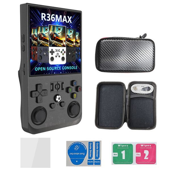 R36MAX Tragbare Mini-Retro-Handheld-Spielekonsole Open Source Linux-System 4,0 Zoll HD IPS-Bildschirm Eingebaut 18000+/22000+_voghion.com