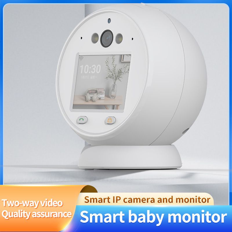 icsee Telecamera di sorveglianza interna per la casa con schermo panoramico a 360 gradi, video bidirezionale, chiamata wireless con un solo tasto_voghion.com