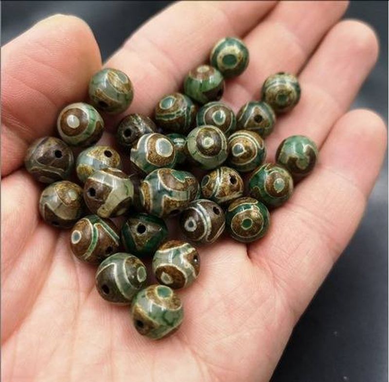 Uygun fiyatlı yeşim taşı DIY takı aksesuarları Xizang Tianzhu akik boncuklar dağınık boncuklar üç göz Tianzhu akik boncuklar_voghion.com