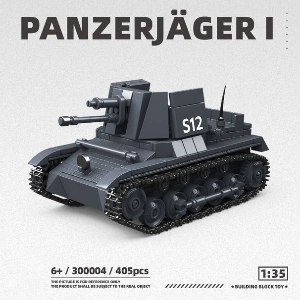 Klassisches Militärmodell der Armee aus dem Zweiten Weltkrieg, SdKfz 101 Panzer I, leichter Panzer, Sammleredition, Modellbausatz, Bausteinspielzeug_voghion.com