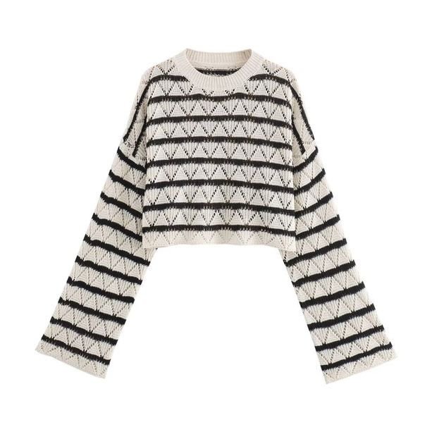 Damen Summer 2024 neit Set mat Hosen a Pullover-Top_voghion.com