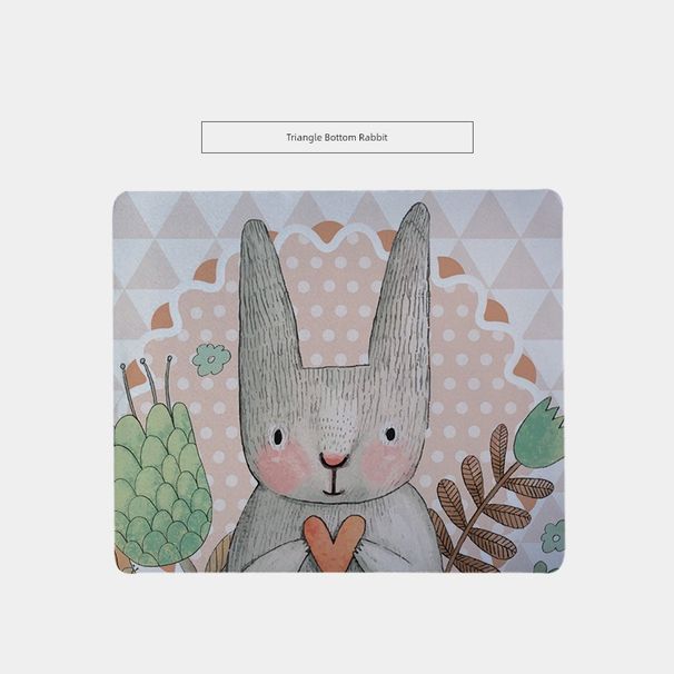 Oslagbar kvalitet söt tecknad kanin illustration mode kreativ halkfri plusstorlek musmatta_voghion.com