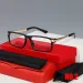 mākslinieks taisnstūris vīrietis metāls Leopards saulesbrilles optiskie rāmji modes bifeļa rags Brilles ietvars brilles Unisex_voghion.com