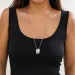 PuRui Simple Thin Snake Chain With Geometric Pendant Long Necklace Suitable For Women Talisman On Party Gift 250325_voghion.com