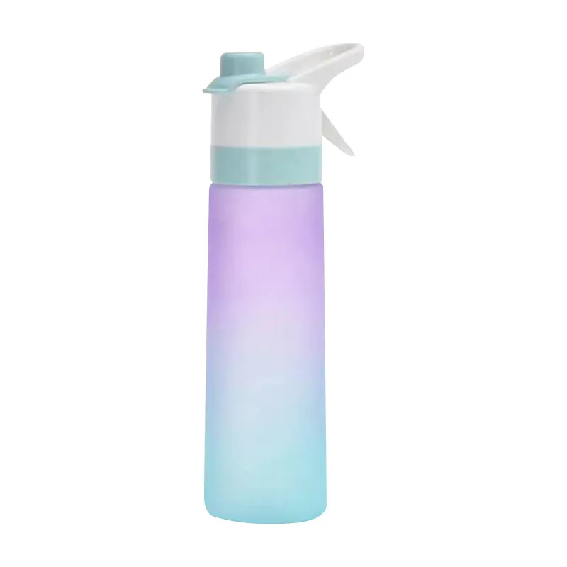 Tazza per acqua di superficie con nebbia graduale, tazza per acqua sportiva con spruzzo di colore intenso, tazza per acqua da uomo e da donna, tazza in plastica con spruzzo d'acqua, tazze regalo_voghion.com