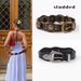 Western Cowboy Style Women's Stitching Accessories Alloy Retro Belt Women's Decorative Skirt Overalls Heavy Wide Belt_voghion.com