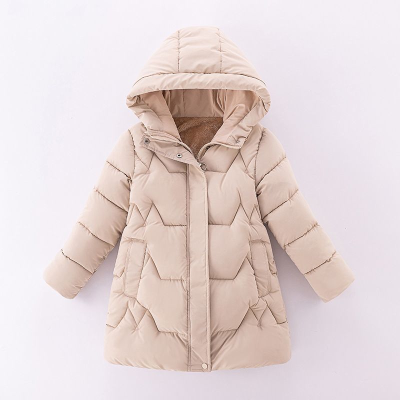 Clothing Jacket 2024 New Children's Western Style Winter Thickened Plush Girls' Cotton Coat_voghion.com
