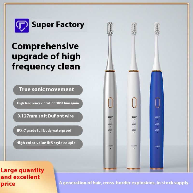 New adult intelligent charging magnetic levitation sonic electric toothbrush couple set_voghion.com