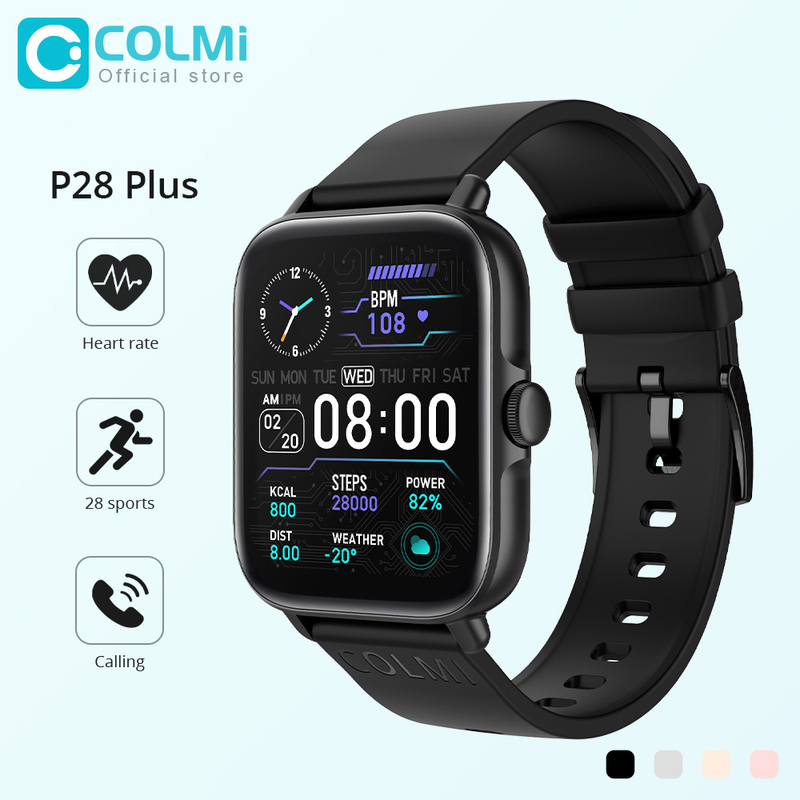 COLMI P28 Plus Bluetooth Answer Call Smart Watch Men IP67 Waterproof Women Dial Call Smartwatch GTS3 GTS 3 For Android IOS Phone_voghion.com