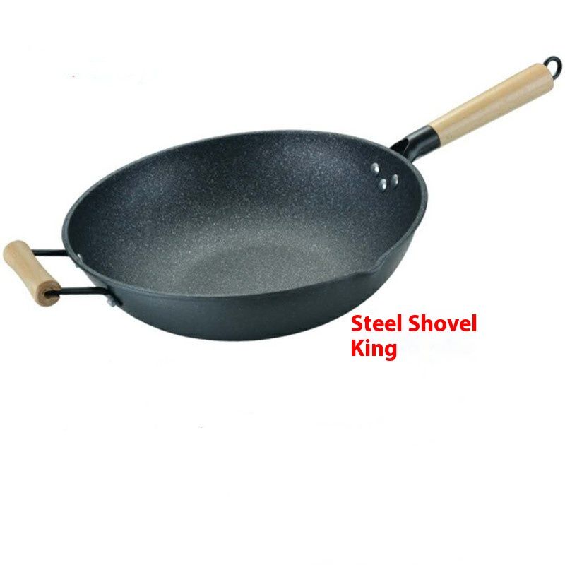 Thickened wheat rice stone flat bottomed with no oil fume and non stick cookware, induction cooker, natural gas_voghion.com